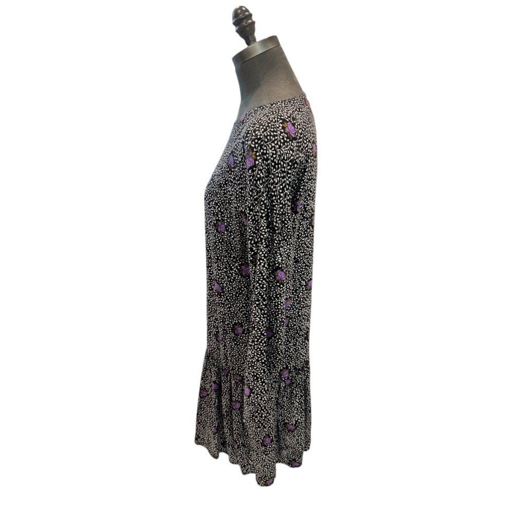 Compagnie Internationale Express Floral Drop Waist Dress Rayon Small - Picture 4 of 11